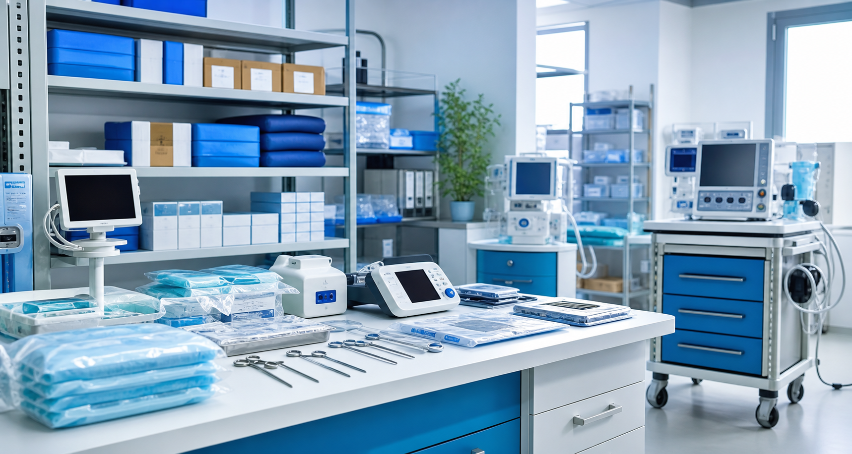 Organized medical equipment supply office